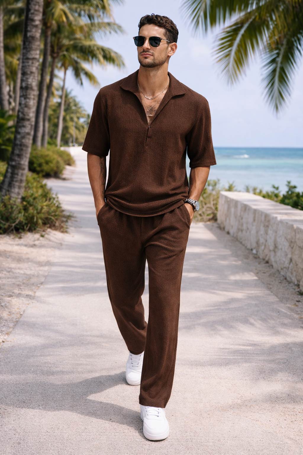 Completo Uomo Casual Camicia e Pantaloni